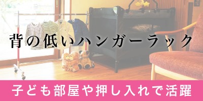 コンパクトでもプロ仕様の強度　背の低いハンガーラック